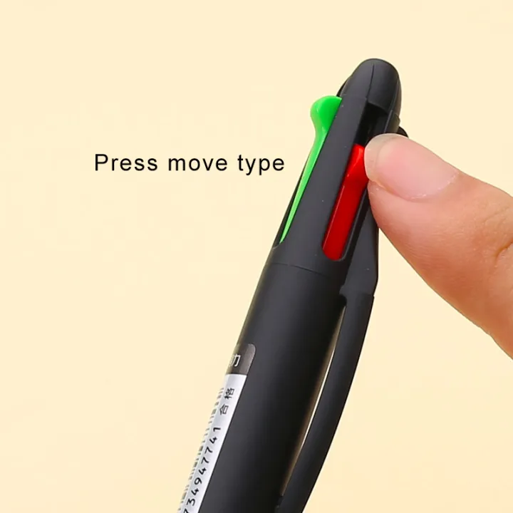 Deli%20Multifunction%20Ballpoint%20Pen%204%20in%201%20MultiColor%20Pen%200.7mm%20Retractable%20Ballpoint%20Pens%20For%20Marker%20Writing%20School%20Stationery%20-%20Image%203