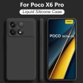 Poco X6 Pro 5G Case Square Liquid Silicone Camera Lens Protector Phone Case For Xiaomi Poco X6 X 6 Pro Pocox6 Pro 5G Soft Cover. 