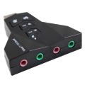 USB Sound Card Audio 3D Sound Card External Adapter. 