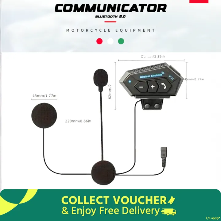 Motorcycle%20Helmet%20Communicator%20Intercom%20Headset%20Music%20Interphone%20Bluetooth%205.0%20%20Waterproof,%20Hands-Free,%20Long%20Battery%20Life%20(Not%20Device%20to%20Device)%20-%20Image%203