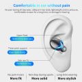 TWS F9 Wireless Earbuds Finger Touch Control Bluetooth 5.0 Earphone Noise Cancellation Music Headset with LED Display Lights Sport Headphones Built Mic. 