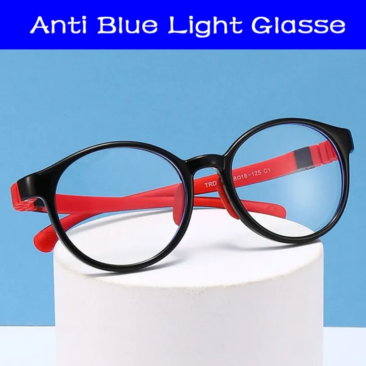 Anti%20Blue%20Light%20Kids%20Glasses%20Square%20Children%20Boy%20Girls%20Computer%20Optical%20Frame%20Reflective%20Blocking%20Eyeglasses%20Filter%20TR90%20Frame%20-%20Image%204