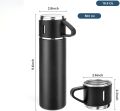 Stainless Steel Thermo 500ml/16.9oz Vacuum Insulated Bottle with Cup for Coffee Hot drink and Cold drink water flask. - Coffee Mug - Coffee Mug.