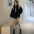 Spring, Autumn and Winter Stars Same StyleinsWoolen Cloth Baseball Jacket Men and Women Students Loose Korean Style Couple Jacket.
