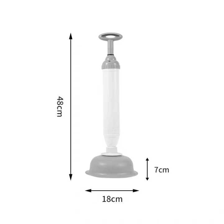Powerful Bathroom Blocked Toilet Sink Multi Drain Buster Plunger W/2 Suckers For Sink Cleaning Tool Piston Kitchen Suction Cup