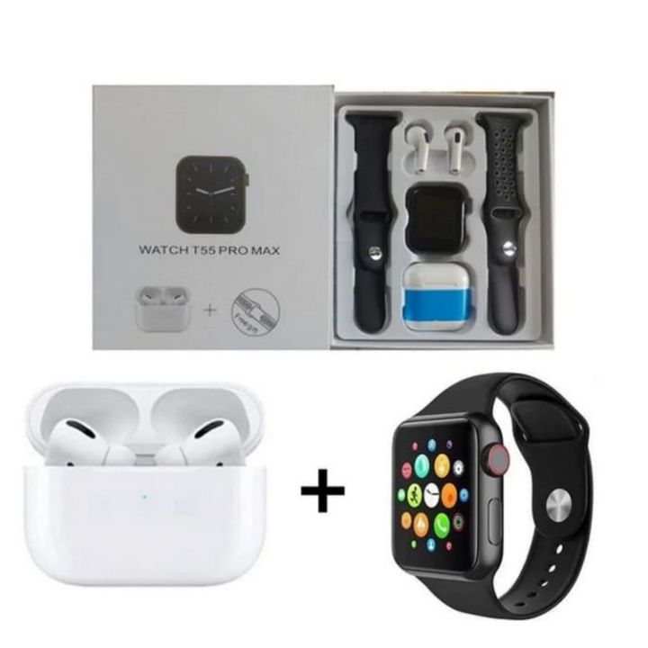 T55 PRO MAX Smart Watch With bluetooth Headphone By Alpha