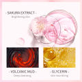 LAIKOU Japan Sakura mud msk 80g cleansing mud msk to refine pores.
