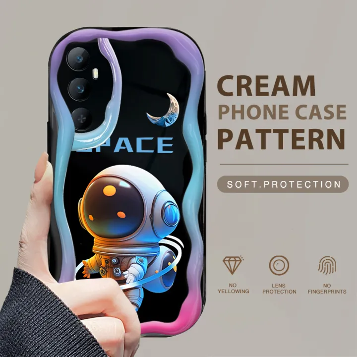 BILI%20for%20Realme%20C65%20Back%20Cover%20Cute%20Astronaut%20Pattern%20Cream%20Texture%20Wavy%20Soft%20Silicone%20Mobile%20Phone%20Covers%20-%20Image%202