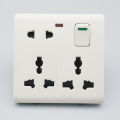 8 Pin Multi Gang Socket Double 3 Pin- 1Piece 2 Pin Multi Function Universal Wall Socket. 