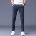 Classic Men's Khaki Casual Pants New Business Fashion Slim Fit Cotton Stretch Trousers Male Clothing. 