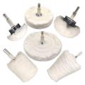 Buffing Wheel Wheel Shaped Polishing Tool Polishing Wheel Kits for Drill Buffing Pad for Metal Aluminum Stainless Etc.