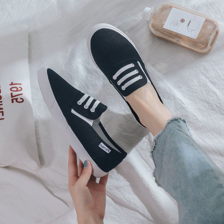 Feiyao%20canvas%20shoes%20women's%20Korean%20version%20of%20the%20versatile%20little%20white%20shoes%20one%20kick%20white%20shoes%20summer%20shoes%20couple%20casual%20cloth%20shoes%20L237%20-%20Image%202