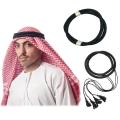 Black Color Arab Muslim Wear Arabian Imam Head Band / Belt For Men. 