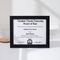 Diploma Frame 8.5x11 Certificate File Display Stand PVC Picture frame. 