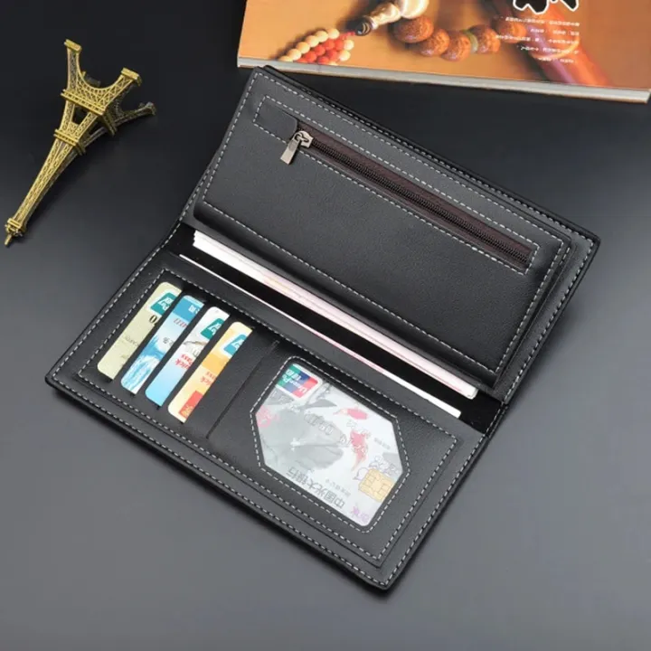 New%20Men%20Wallets%20Long%20PU%20Leather%20Purses%20Male%20Bifold%20Money%20Bag%20Large%20Capacity%20Purse%20Slim%20Card%20Holders%20High%20Quality%20Portable%20Wallet%20-%20Image%203