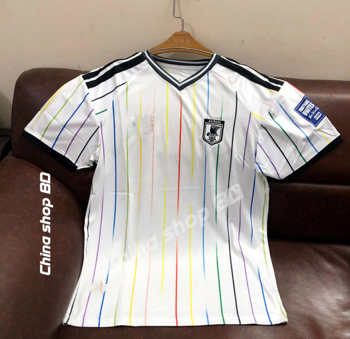 Japan Away Jersey World Cup Football 2026 Half Sleeve Premium Quality Football Jersey (Logo Embroidery)
