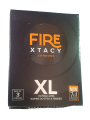 Fire XTACY XL 7in1 Condom for Men | 3s Pack x2 Pack | Vanilla Flavor | Super Dotted & Ribbed | India. 