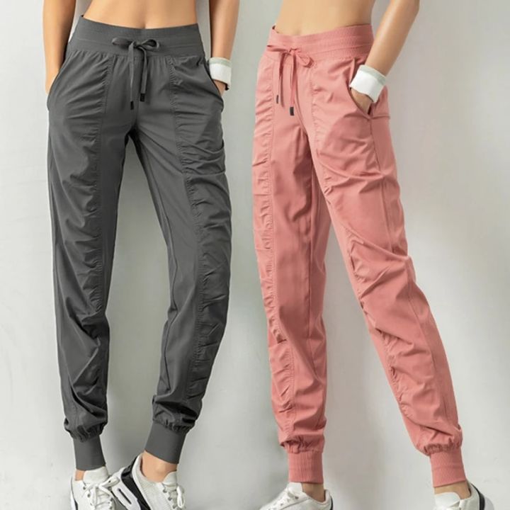 Sport%20Joggers%20Women%20Quick%20Dry%20Athletic%20Gym%20Fitness%20with%20Two%20Side%20Pockets%20Exercise%20Pants%20Sweatpants%20Fabric%20Drawstring%20Running%20-%20Image%203