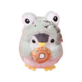 10cm Plush Keychain Cute Expression Cross-dressing Penguin Toy Plush Stuffed Toy Pendant Bag Decoration Girl Gifts.