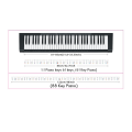 2X Piano Keyboard Stickers Grand/Electric Piano 61 Keys Stave Notation Note Strip Label Symbol for Beginners Students.