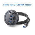 USB Desk Hub USB3.0 HUB USB3.0 Type C TF/SD MCC Adapter For Desktop PC USB HUB. 