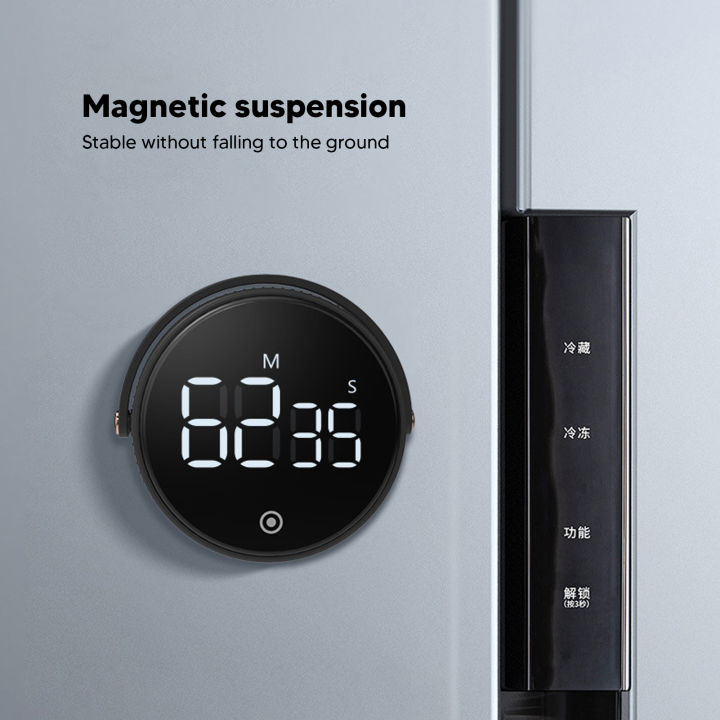 Digital Kitchen Timer, Adjustable LED Display Timer for Kitchen