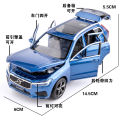 1:32 VOLVOS XC60 XC90 SUV Off-road Diecast Alloy Car Model Toy Cars Sound Light Pull Back Car Vehicle Children Toy Collection. 