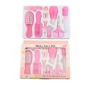 Exclusive Baby Care Kit, 8 Pcs Convenient Healthcare Grooming Set Essential Daily Care Tool Nail Clipper Manicure Safety Scissors Nose Cleaner Hair Brush Comb Personal Care Kit for Toddler Infant. 