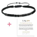 I love you Morse Code Bracelet Send Son to Family Tiger's Eye Morse Code Bracelet for Men and Women. 