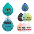 LED Counter Display Alarm Clock Manual Electronic Countdown Sports Sucker Digital Timer Kitchen Cooking Shower Study Stopwatch.