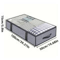Household under-bed storage box foldable non-woven clothes quilt toy blanket storage storage box storage bag bag. 
