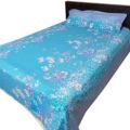 double king-size bedspread in various printed colors/ Double King Size (7 x 7.8 Feet) Cotton Red Color Flat Type Hand Washable Bed Sheet Set With Matching 2 Pillow Covers.