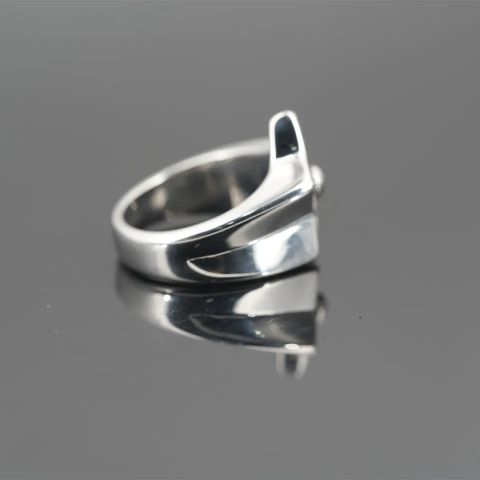 CHROME HEARTS RING TNY E CH PLS 5LINK RARE Chrome Hearts Negative