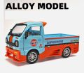 Suzuki Carry Pickup Truck 1:24 Alloy Diecast Model – Modified Design, Sound & Light, Pull-Back Toy for Kids Gift.