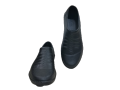 Fashion Soild Black Rubber shoes for Men. 