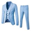 Wedding Suits For Men Elegant Blazers Set 3 Pieces Formal Classic Jackets Vest Pants Full Coats Luxury Business 2024 Costume.