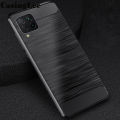 Casinglee For Samsung Galaxy M12 Case Carbon fiber drawing Soft Silicon Back Cover for Samsung M12 Phone cases For girls and Boys. 