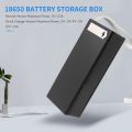 16x18650 Battery Storage Box PD QC3.0 Quick Charge DIY Power Bank Box Case 18650 Battery Holder Box Black. 