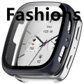Fashions For Amazfit Active 2 Square Watch Shell With Tempered Glass Film Protective 2-in-1 PC Watch Cover Protection Decoration. 