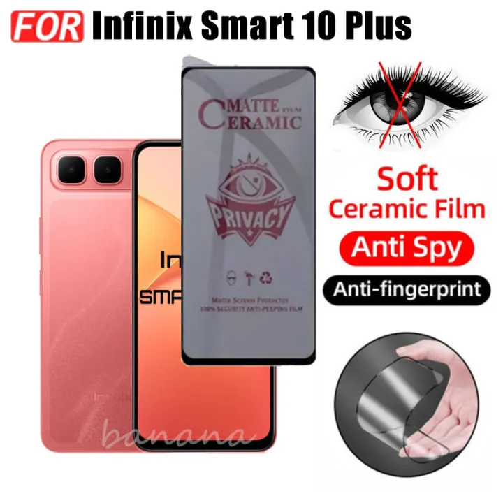 3%20in%201%20Infinix%20Smart%2010%20Plus%20Shockproof%20Phone%20Case%20for%20Infinix%20Smart%2010%20X6725%20Anti%20Spy%20Soft%20Ceramic%20Matte%20Privacy%20Tempered%20Glass%20-%20Image%202