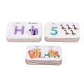Number Alphabets Cards, Alphabets Cards Set Blocks for Preschool for Children. 