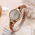 Leather Strap Watch Strap Fashion Ladies Quartz Watch Fancy Women Watches Jewelry Sophisticated And Stylish Women Watch.