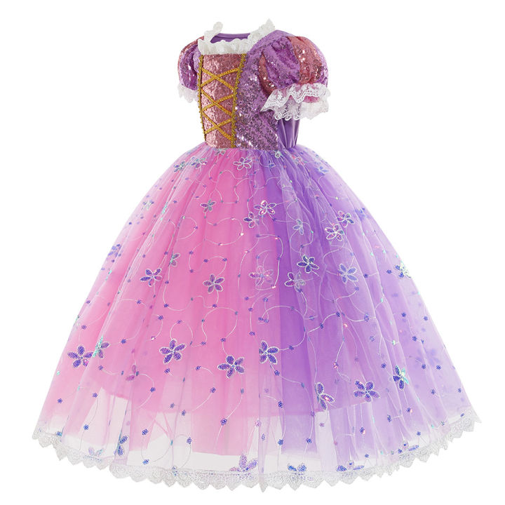 Princess%20Marriage%20Children's%20Birthday%20Gift%20Dress%20Tangled%20Baby%20Cosplay%20Party%20Rapunzel%20Dress%20Princess%20Costume%20Women's%20Halloween%20Costume%20-%20Image%203