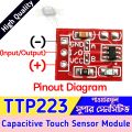 TTP223 Ultra Small Digital Touch Sensor High Quality ttp 223 touch sensor Module For Arduino. 