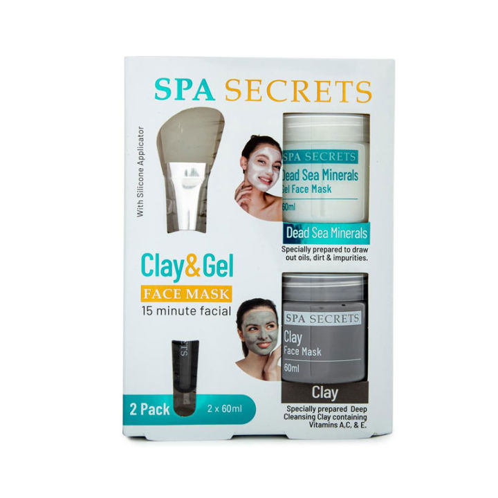 Spa Secrets Clay & Gel Face Mask Set