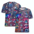 Funny Disney T-Shirts Lilo and Stitch Cartoon Anime 3D Print Men Women Casual Fashion Oversized T Shirt Kids Boy Girl Tees Tops.