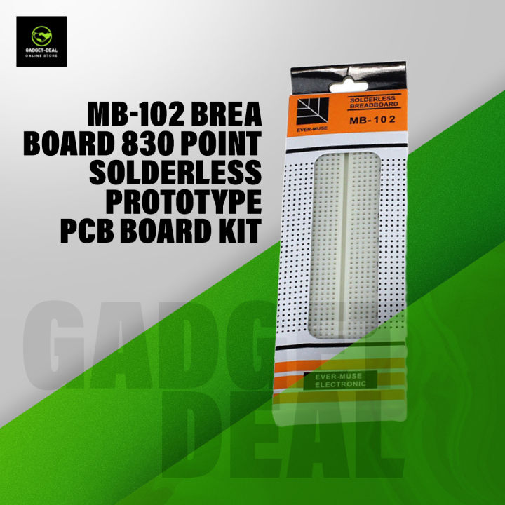 Mb-102 Breadboard 830 Point Solderless Prototype Pcb Board Kit (High Quality) - Remote Control Switch