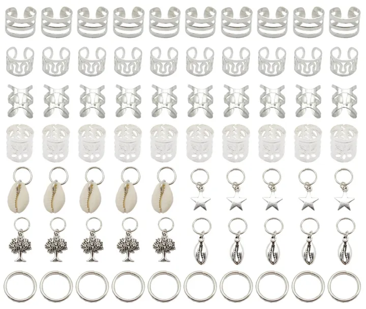 70Pcs%20Hair%20Braid%20Dreadlocks%20Beads%20Rings%20Clips%20DIY%20Braiding%20Metal%20Cuffs%20Jewelry%20Pendants%20for%20Women%20Girls%20Hair%20Accessories%20-%20Image%202