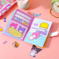 【Seasonal Sale】 Sanrio Kitty My Melody Pachacco Kuromi Cinnamoroll Quiet Book Creative Diy Handmade Material Bag. 