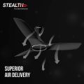 Havells Stealth Air 1200MM / 48" Most Silent BLDC Remote Controlled Ceiling Fan Premium Look and Finish (Metallic Black).